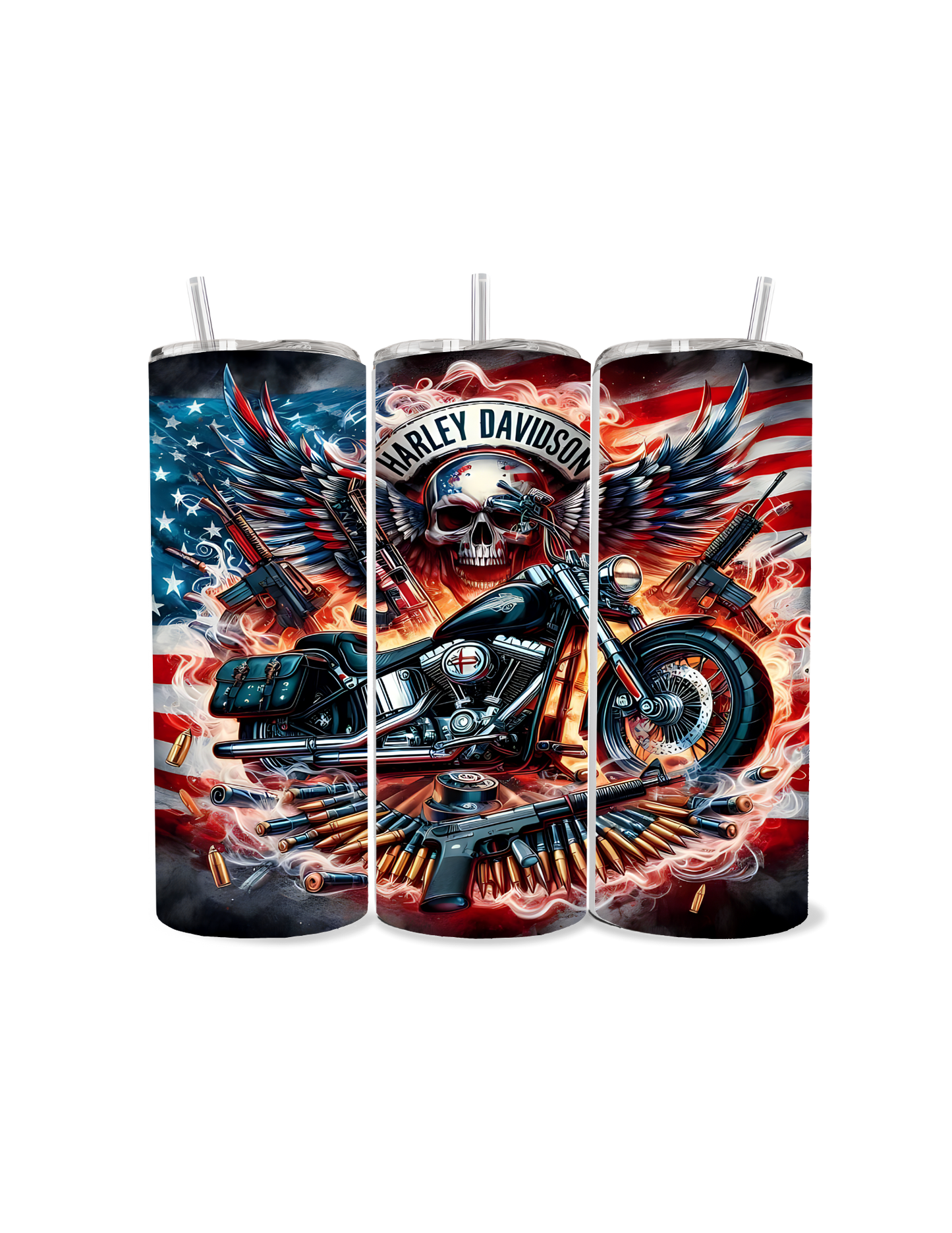 π¦
π₯ Patriotic Ride Skull & Bike Stainless Tumbler πΊπΈπποΈ