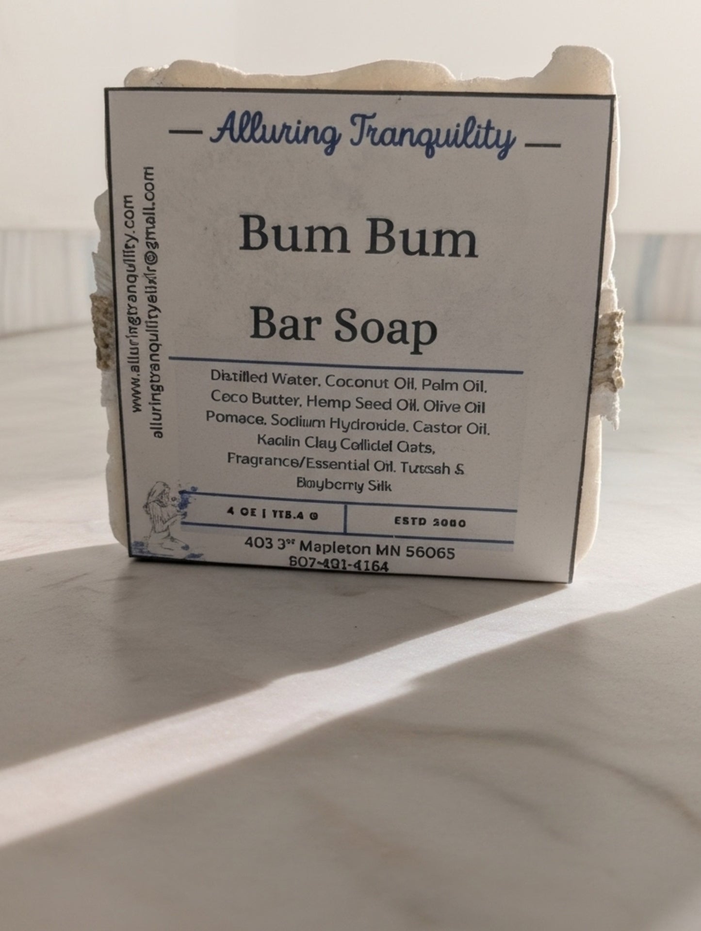 🌿 Alluring Tranquility – Bum Bum Cold Process Soap
