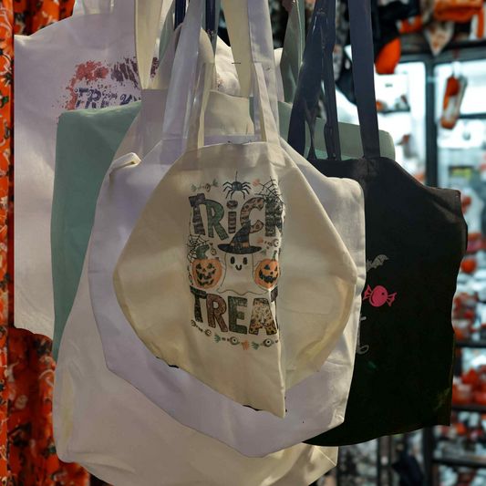🎃 Halloween Trick-or-Treat Ghost Tote Bag 👻