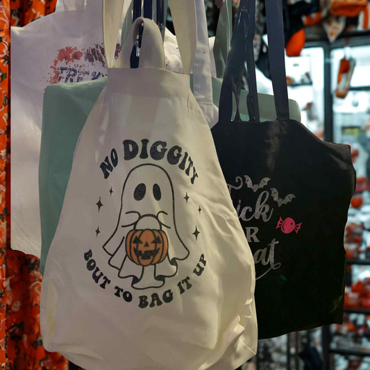 👻 “No Diggity, Bout to Bag It Up” Halloween Tote Bag 🎃